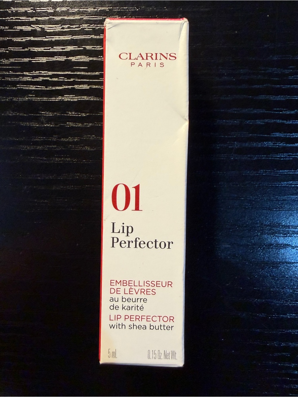 NIB Clarins Lip Perfector 01 Rose Shimmer Lip Gloss 5mL Travel Size 💕🌸